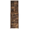 vidaXL Credenza Rovere fumo 40 x 41 x 135 cm Legno multistrato