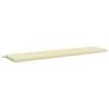 vidaXL Cuscino per panchina SOEST 100% Poliestere Crema