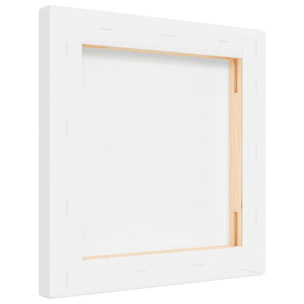 vidaXL Tele Tese 12 pz Bianche in Tessuto e Legno Massello di Pino