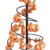 vidaXL Albero di Natale a LED con Palline 80 LED Bianco Caldo 120 cm