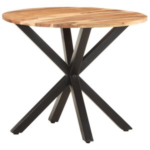 vidaXL Tavolino di Servizio 68x68x56 cm in Legno Massello di Acacia