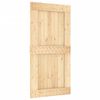 vidaXL Porta Scorrevole con Set Hardware 100x210cm Legno Massello Pino
