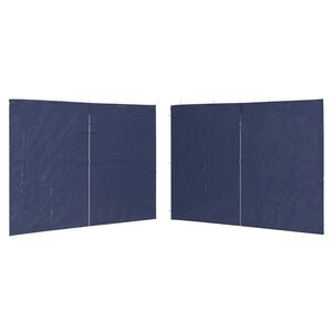 vidaXL Parete per Tendostruttura in PE 2 pz con Cerniera Blu
