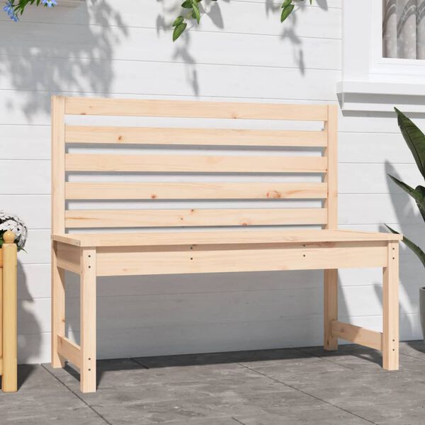 vidaXL Panca da Giardino 109 cm in Legno Massello di Pino
