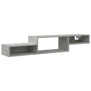vidaXL Mobile TV da Parete A parete Grigio Cemento 150 x 28 x 26 cm