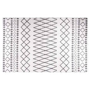 vidaXL Tappeto Lavabile 80x150 cm Bianco e Nero