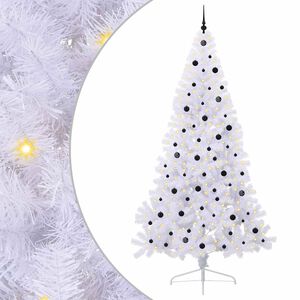 vidaXL Albero di Natale artificiale Bianco 240 cm PVC e Acciaio
