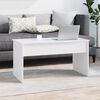 vidaXL Tavolino da Salotto Bianco 102x50,5x52,5cm in Legno Multistrato