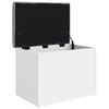 vidaXL Panca contenitore bianca 62x42x45 cm in legno ingegnerizzato
