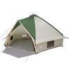 vidaXL Tenda Teepee per 10 persone 10 persona Verde e Bianco