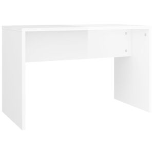 vidaXL Sgabello da Toeletta Bianco Lucido 70x35x45cm Legno Multistrato