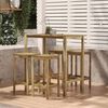 vidaXL Set Bistr&ograve; da Giardino 5 pz in Legno di Pino Impregnato