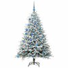 vidaXL Albero di Natale Artificiale Pre-illuminato con Set di Palline