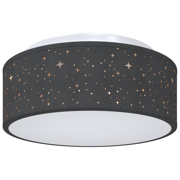 vidaXL Lampada da soffitto Nero 30 x 13.5 cm Tessuto