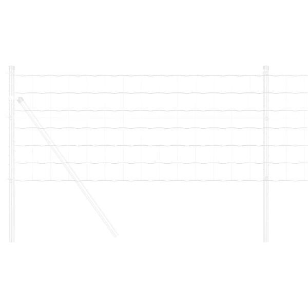 vidaXL Recinzione Euro Argento 0.6 x 25 m Acciaio zincato a caldo