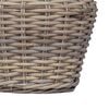 vidaXL Cesto per Piante con archiviazione 2 pcs Grigio Rattan Lacak