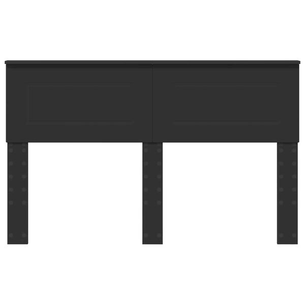 vidaXL Testiera Rovere Nero 150 cm Legno multistrato