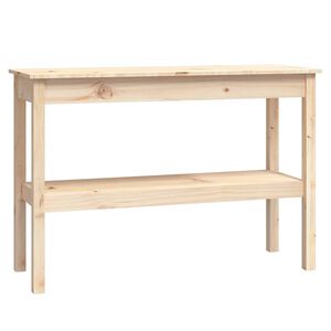 vidaXL Tavolo Consolle 110x40x75 cm in Legno Massello di Pino
