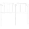 vidaXL Testiera in Metallo Bianco 150 cm