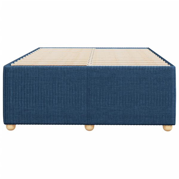 vidaXL Giroletto senza Materasso Blu 120x190 cm in Tessuto