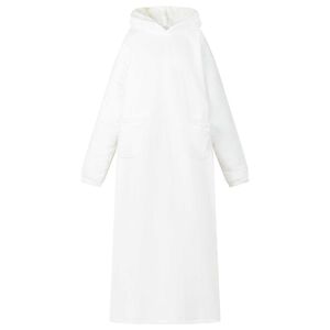 vidaXL Felpa coperta Bianco M Pile e Flanella