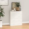 vidaXL Credenza con 4 Cassetti 60x30,5x71 cm Bianco lucido