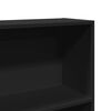 vidaXL Libreria Nera 80x24x143 cm in Legno Multistrato