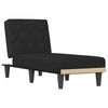 vidaXL Chaise Longue in Velluto Nero