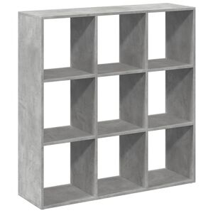 vidaXL Libreria Divisorio Grigio Cemento 102x29x103,5 cm in Truciolato