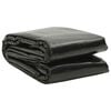 vidaXL Copripiscina Rettangolare 1200x600 cm in PE Nero