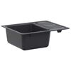 vidaXL Lavello da cucina con gocciolatoio Granito 57.5 x 46 x 28 cm