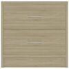 vidaXL Comodino Rovere Sonoma 40x30x40 cm in Legno Multistrato