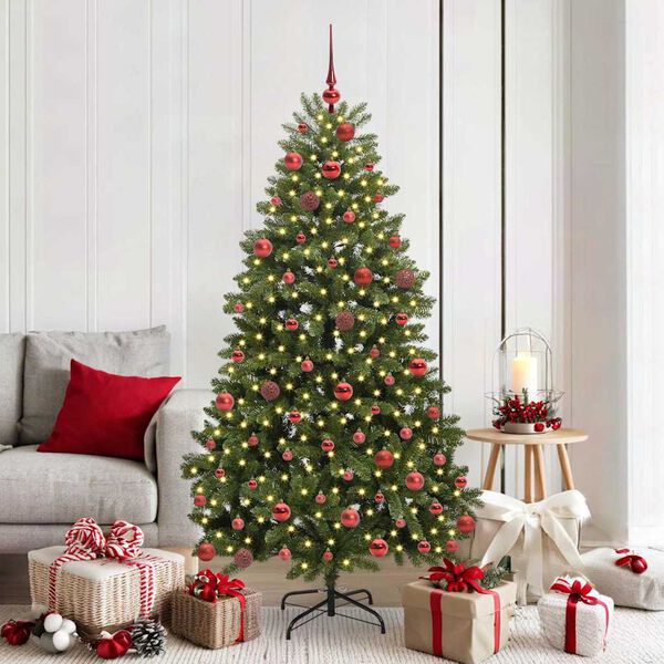 vidaXL Albero di Natale artificiale Verde 180 cm PVC e Metallo