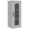 vidaXL Armadietto Pensile a Parete Grigio Cemento 34,5x34x90 cm