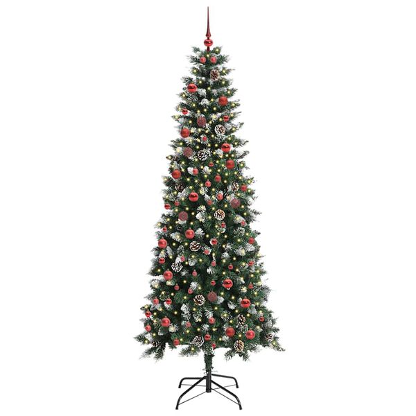 vidaXL Albero di Natale artificiale con 300 LED Verde 210 cm