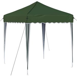 vidaXL Tenda per feste a pop-up 195 x 195 x 245 cm Verde