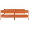 vidaXL Letto senza Materasso Marrone Cera 180x200 cm in Legno di Pino