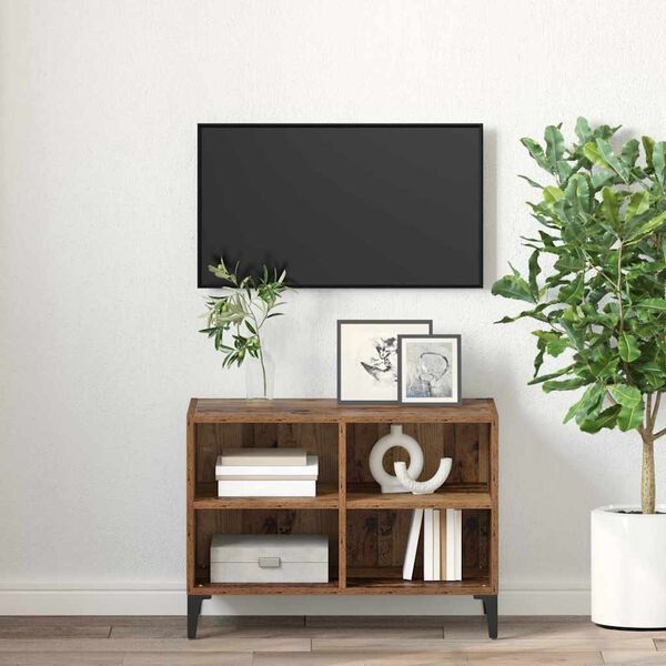 vidaXL Set mobile TV Marrone 69,5 x 30 x 50 cm Legno multistrato