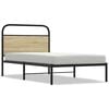 vidaXL Giroletto senza Materasso Rovere Sonoma 100x190cm in Truciolato