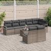 vidaXL Set di divani 9 pcs Grigio polyrattan