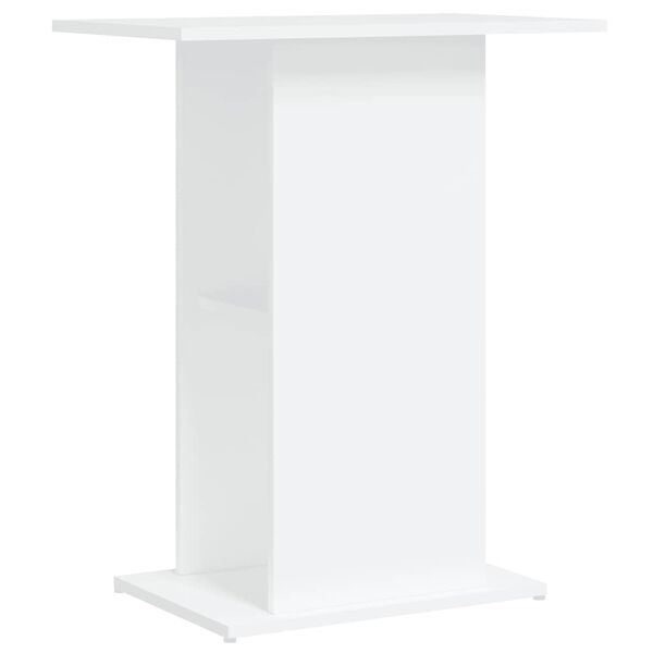 vidaXL Supporto per Acquario Bianco 60,5x36x72,5 cm Legno Multistrato