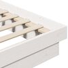 vidaXL Giroletto Bianco in Legno Massello 200x200 cm