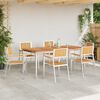vidaXL SediadaGiardino 6 pcs Marrone 56x54,5x87cm Teak solido
