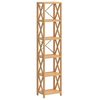 vidaXL Scaffale a 6 Ripiani 40x30x181 cm in Legno Massello di Rovere