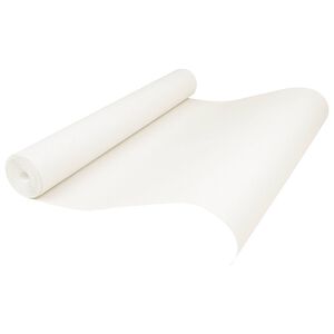 vidaXL Carta da parati Solida 3D Rigato Bianco Crema 10 x 0,53 m