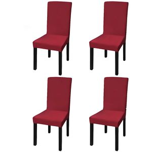 vidaXL Fodera Elastica per Sedie 4 pz Bord&ograve;