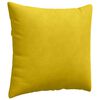 vidaXL Cuscini da Divano 2 pcs Giallo 50 x 50 cm Tessuto in Cords