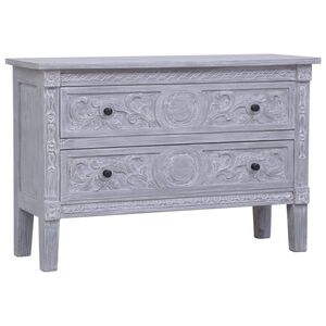 vidaXL Credenza con 2 Cassetti 90x30x60 cm in Legno Massello di Mogano