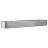 vidaXL Letto Giardino Acciaio Vernice a Polvere 584x140x68cm Argento