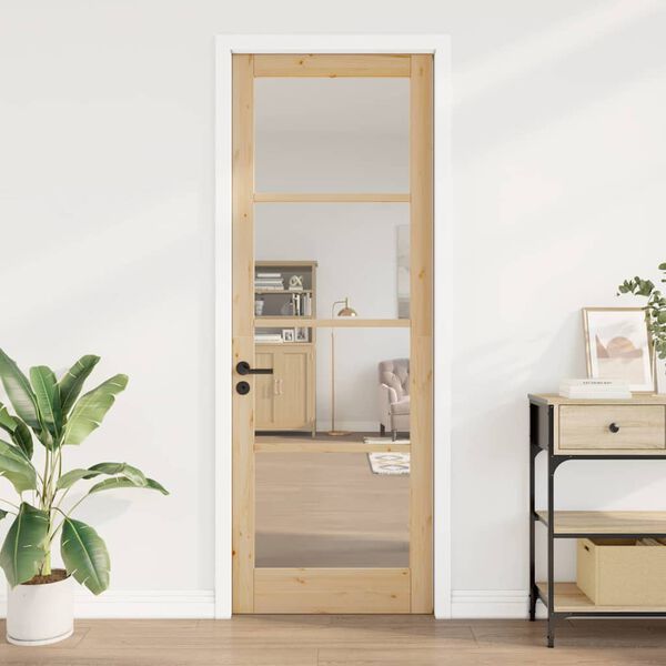 vidaXL Porta Interna ORKDAL Marrone 83 x 232 cm